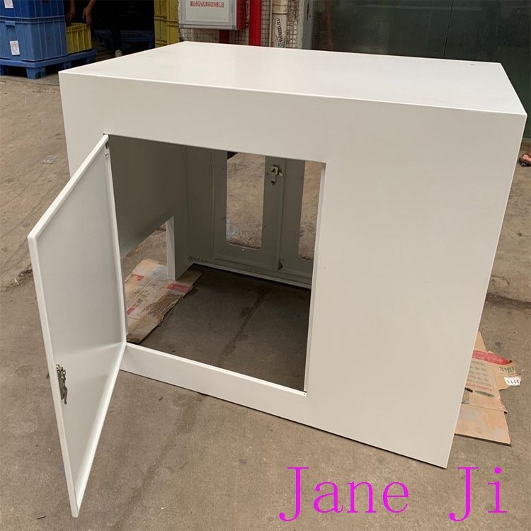 White powder coated sheet metal fabrication