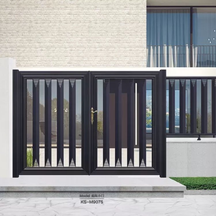 High Quality Modern Minimalist Iron Community Outdoor Villa Gate Courtyard Gates Steel Patio Doors For Outdoor