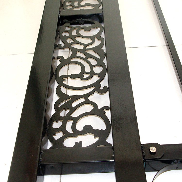 decorative wrought iron pipe gate model designs /hot dip galvanized steel fence panel