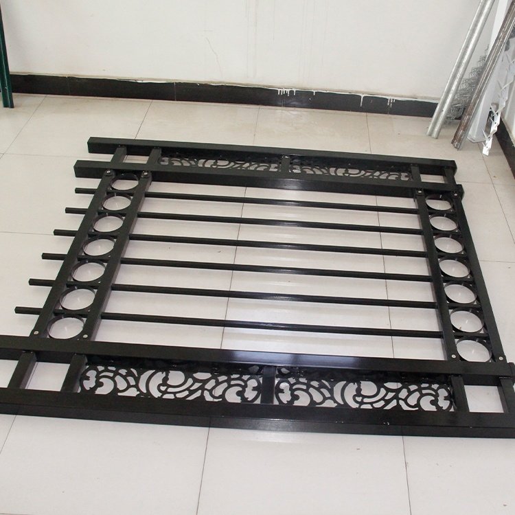 decorative wrought iron pipe gate model designs /hot dip galvanized steel fence panel