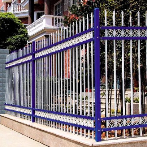 decorative wrought iron pipe gate model designs /hot dip galvanized steel fence panel