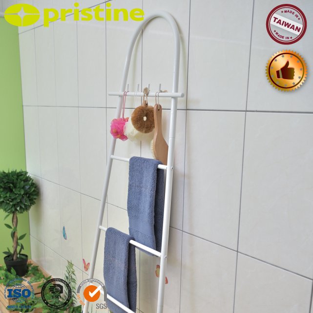 Shoppe best SALE wholesale Taiwan household storage Furniture Manufacturer home use housewares bathroom ladder towel rack