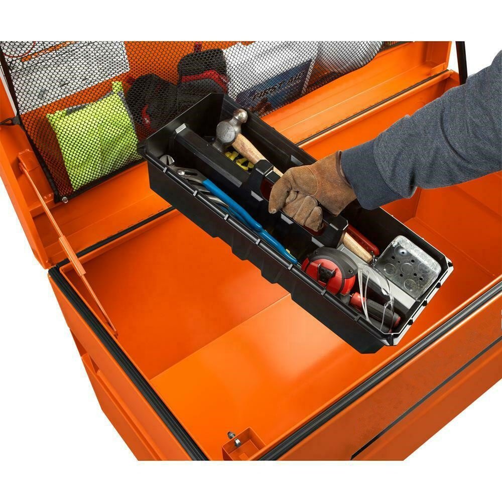 Universal Storage Chest in Orange ute job site tool box cabinet