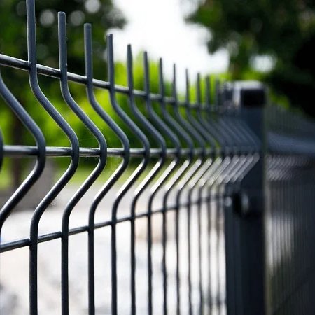 Outdoor Decorative Garden Fence Powder/PVC Coated 3D Curved Welded Wire Mesh Fence Panels