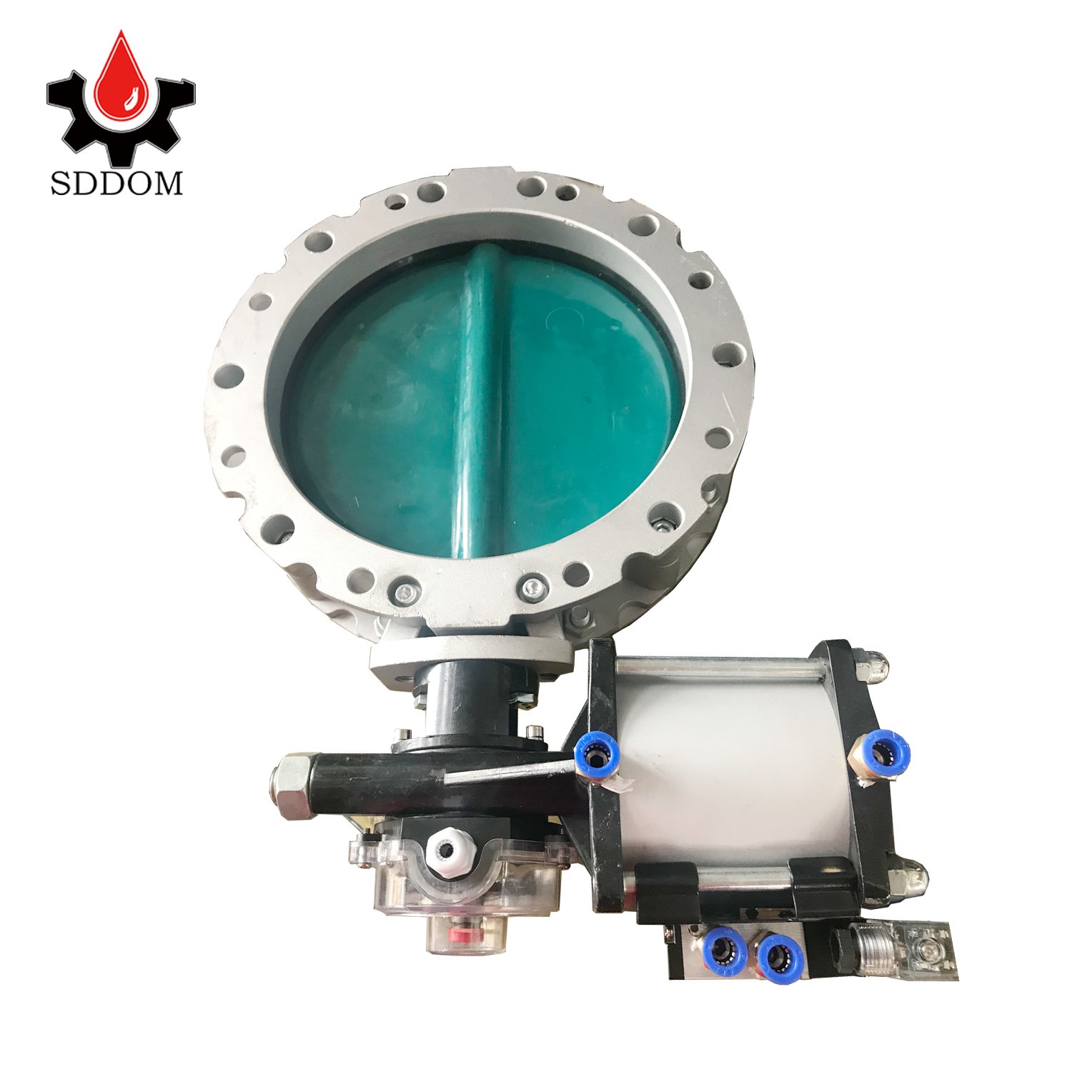compact electrical 220v24v electric plastic pneumatic wafer type butterfly valve for all kinds of powder