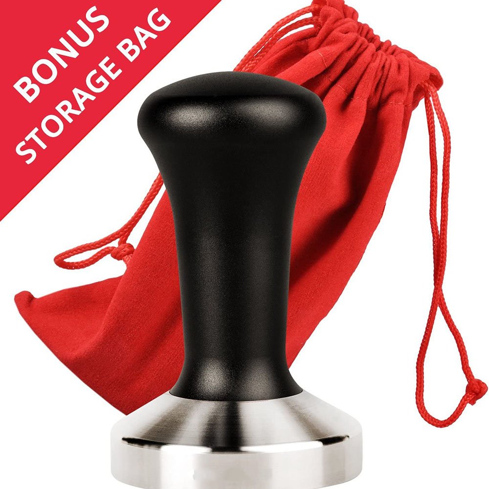 Espresso Tamper Premium Barista Coffee Tamper with 100% Flat Stainless Steel Espresso Press Tamper