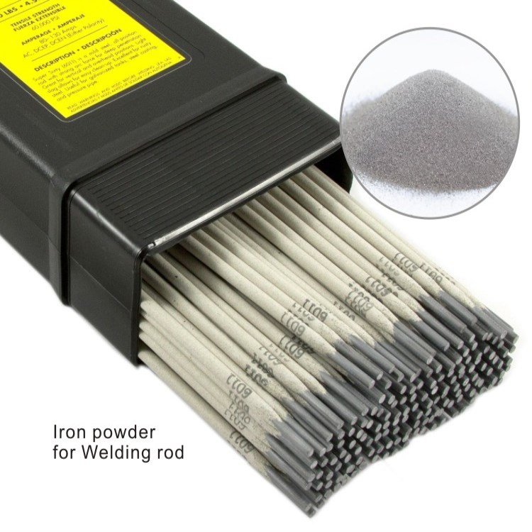 Factory supply 100.25 Iron 98.5% purity Sponge Iron Powder For electric welding rod