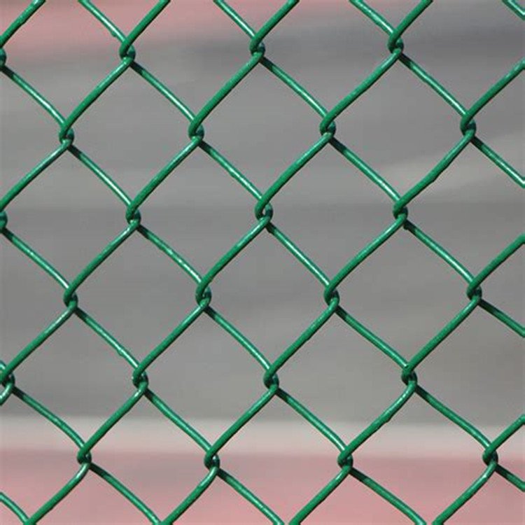 PVC coated 12 gauge electro galvanized diamond cyclone wire mesh fence wholesale heavy duty 6x12 chain link fence