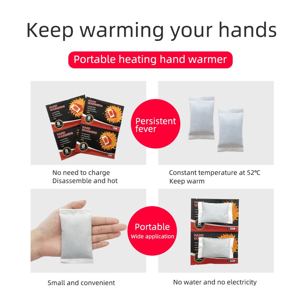 disposable golf hand warmer iron powder football hand warmers custom logo hand warmer ce