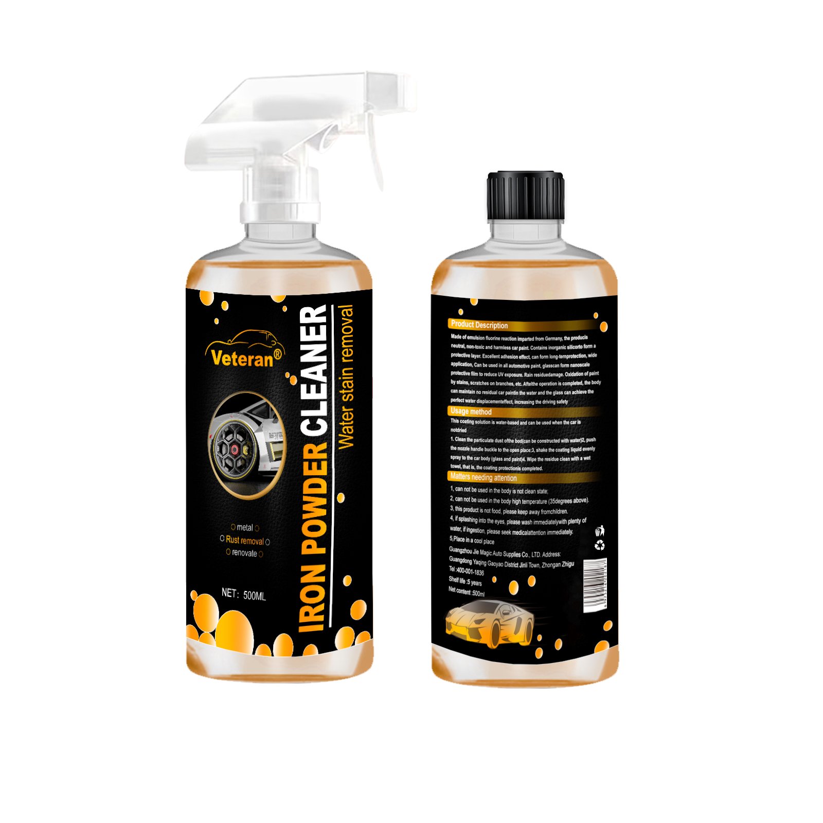 OEM iron powder cleaner Paint Glass Car interior Wheel cleaning Maintenance Car care
