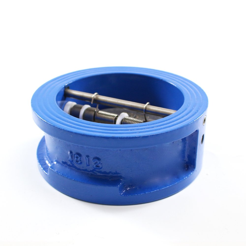 DN50 2" PN16 double disc butterfly type non return valve wafer check valve