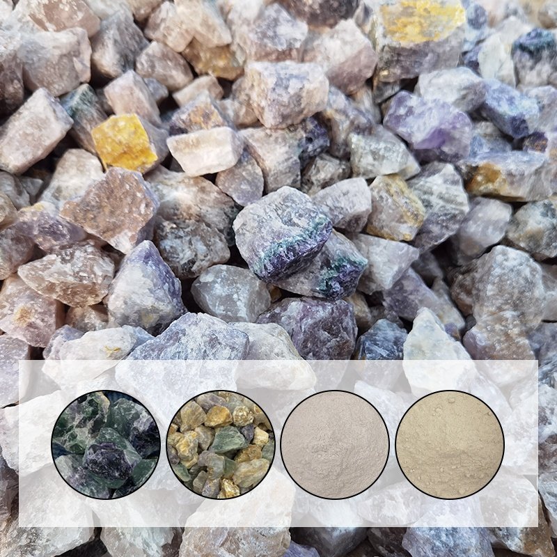 Manufacturers Supply Fluorite Powder Raw Stone Enamel Glaze Caf2 Chemical Composition for Hot Iron and Steel Smelting