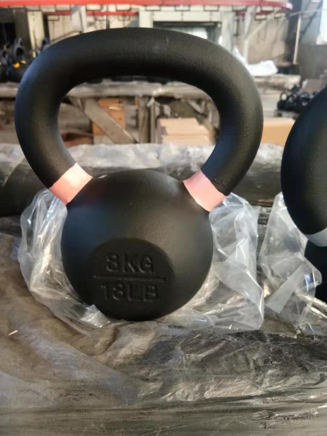 High Quality Powder Free Weight Cast Iron Competition Power Coated Kettlebell