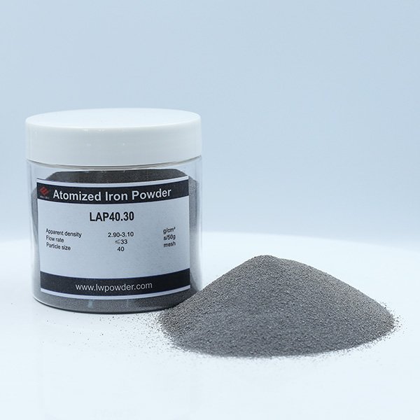 High purity compact with high strength atomized iron powder