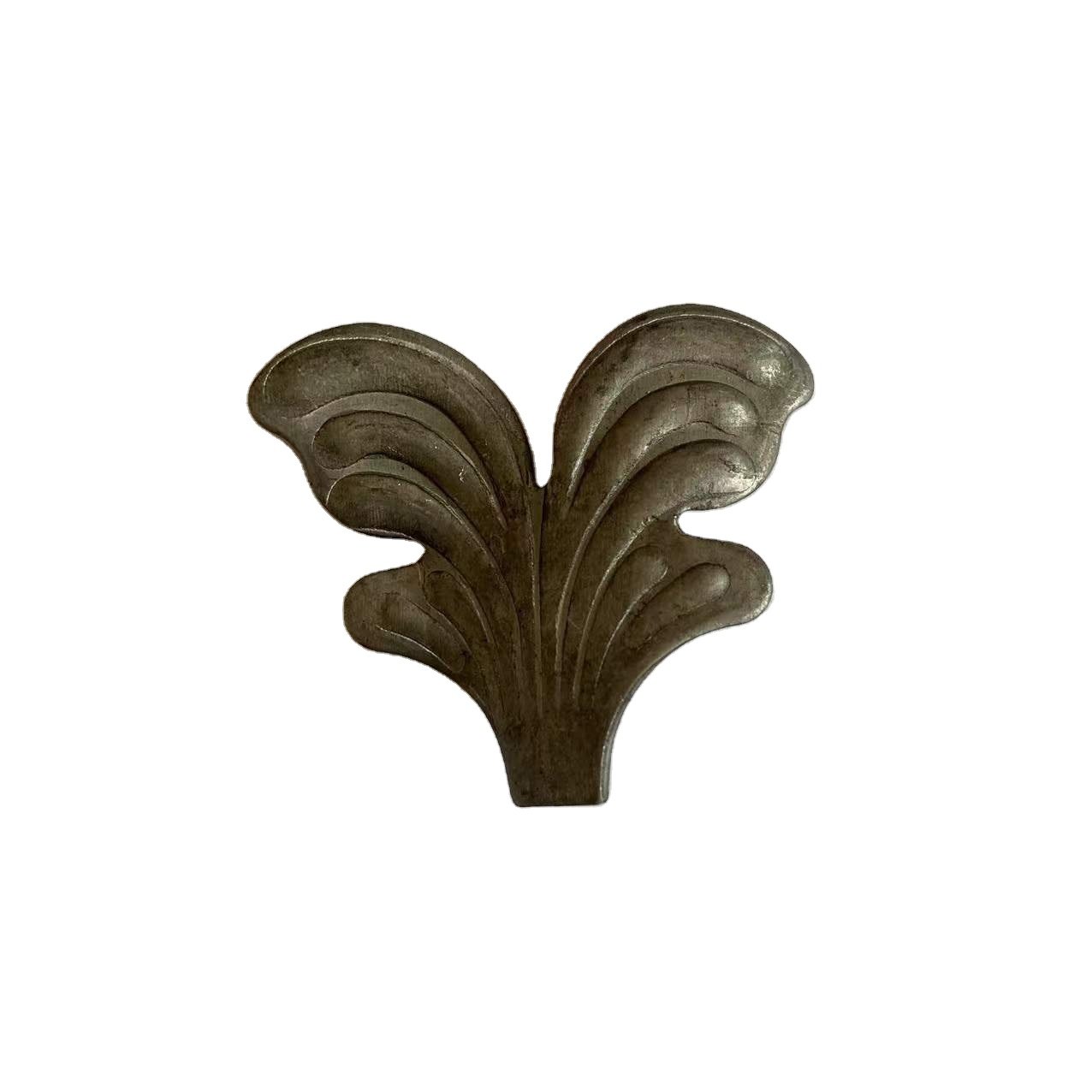 Factory supply cast steel leaves and flowers wrought iron fence automation for gates