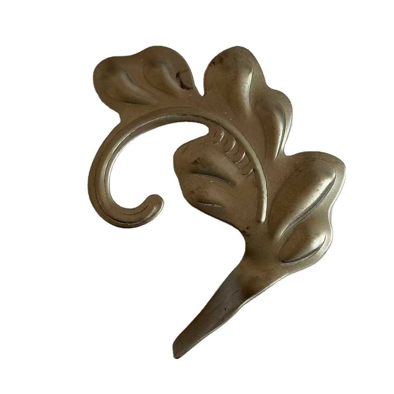 Factory supply cast steel leaves and flowers wrought iron fence automation for gates