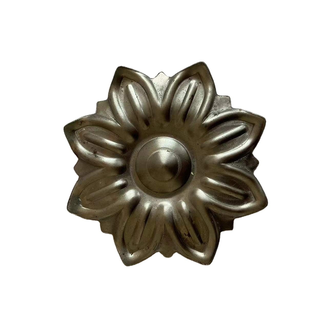 Factory supply cast steel leaves and flowers wrought iron fence automation for gates