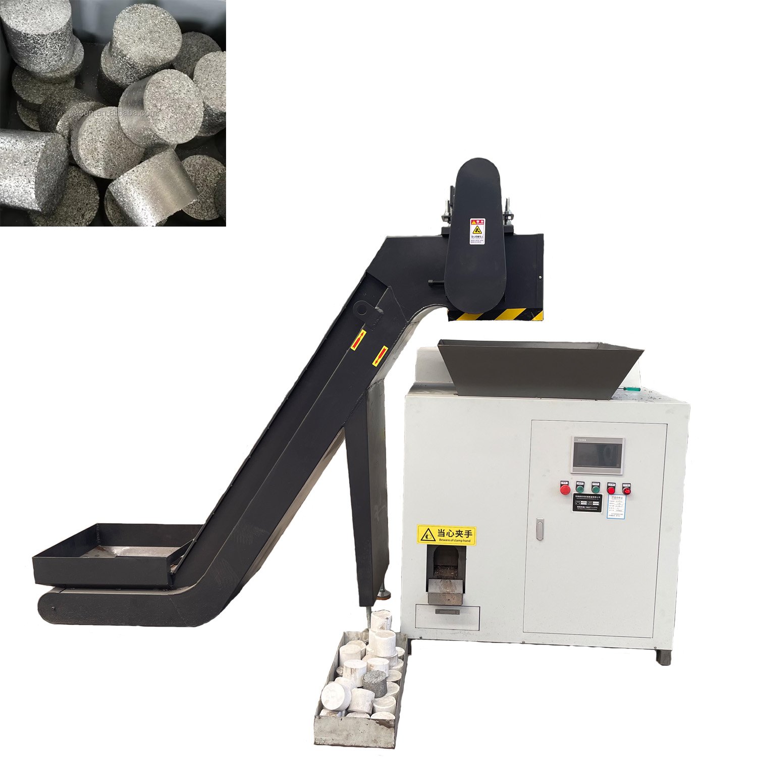 Iron Chip Compacting Machine Waste Metal Powder Cake Pressing Machine Copper Powder Briquetting Recycling