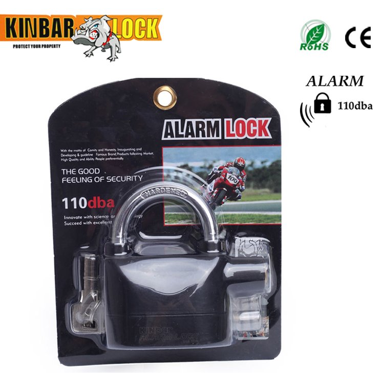 Security Brake Disc Safety Wheel Lock Remote motorcycle alarm padlock