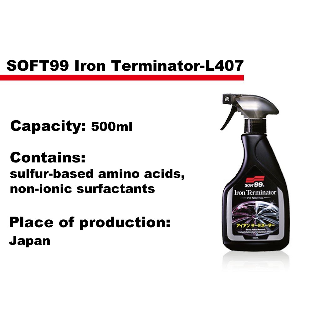 Strong iron powder cleaner for cleaning tire aluminum rims