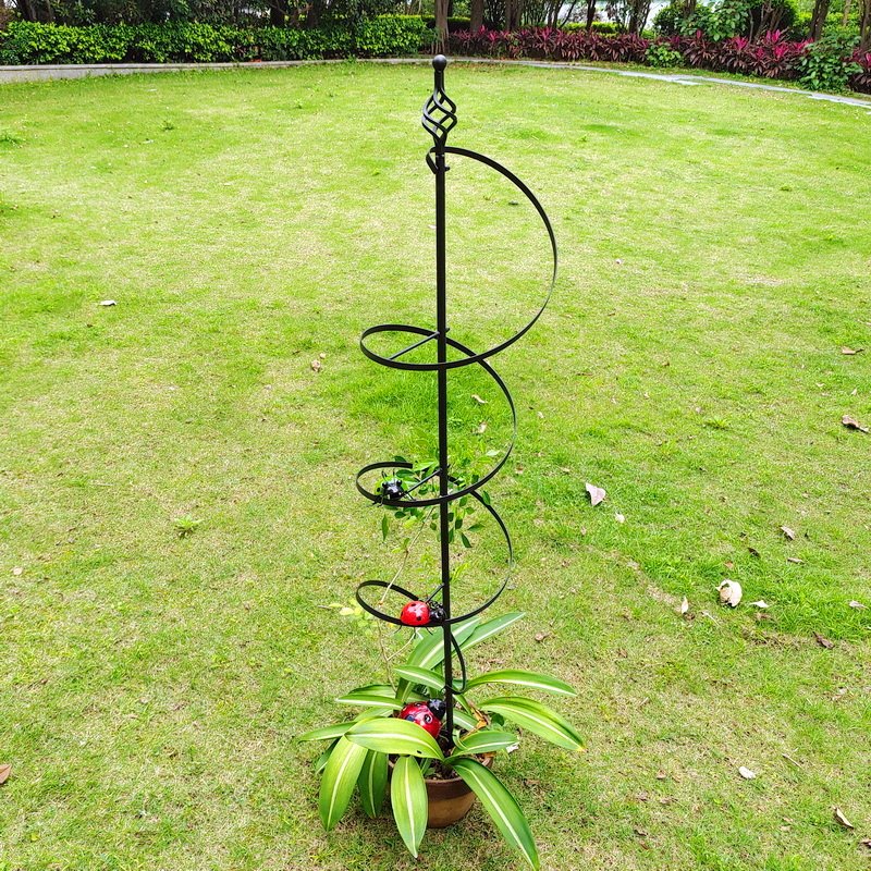 yard art obelisk arch pot metal garden Trellis For Climbing Plants
