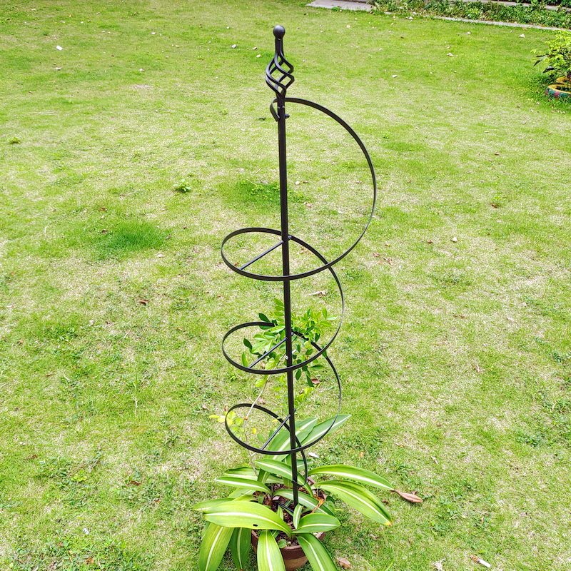 yard art obelisk arch pot metal garden Trellis For Climbing Plants