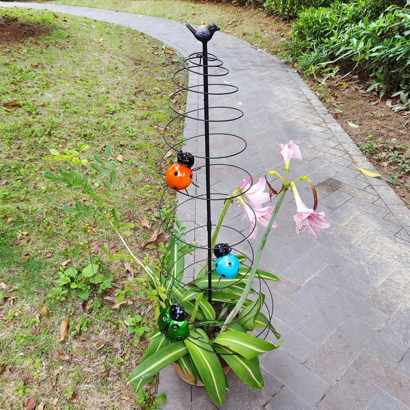 yard art obelisk arch pot metal garden Trellis For Climbing Plants