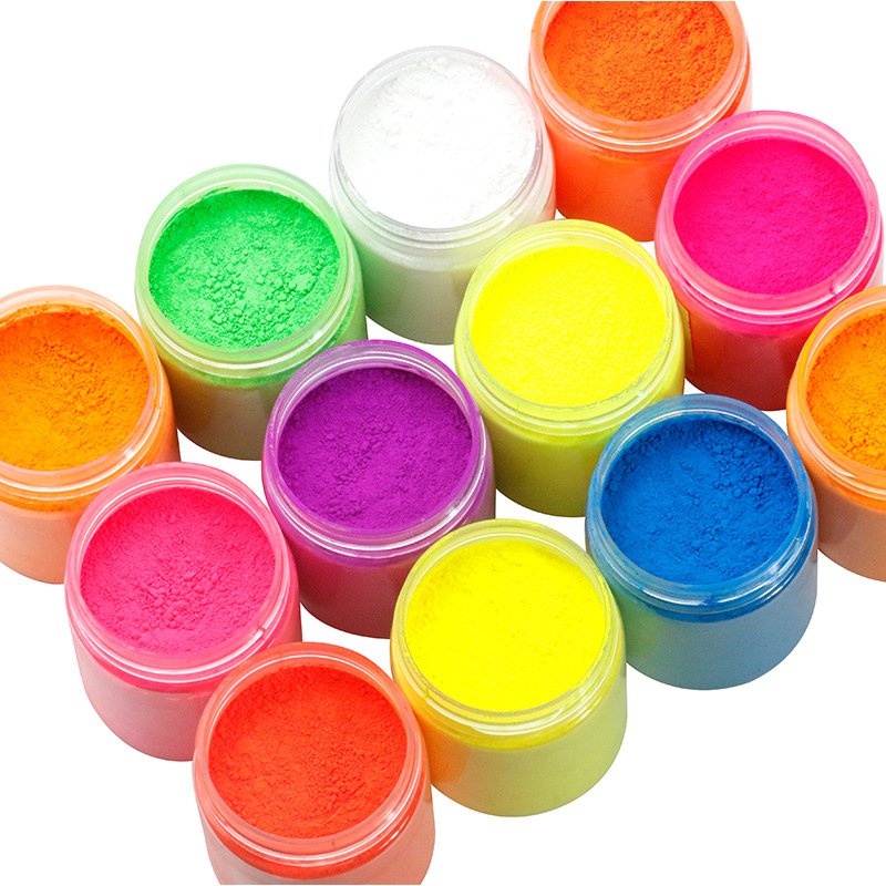 Stardust Micas Neon Pigment Bright True Fluorescent Colors Cold Process Stable Matte Dye Colorant for Crafts Resin Soap Making