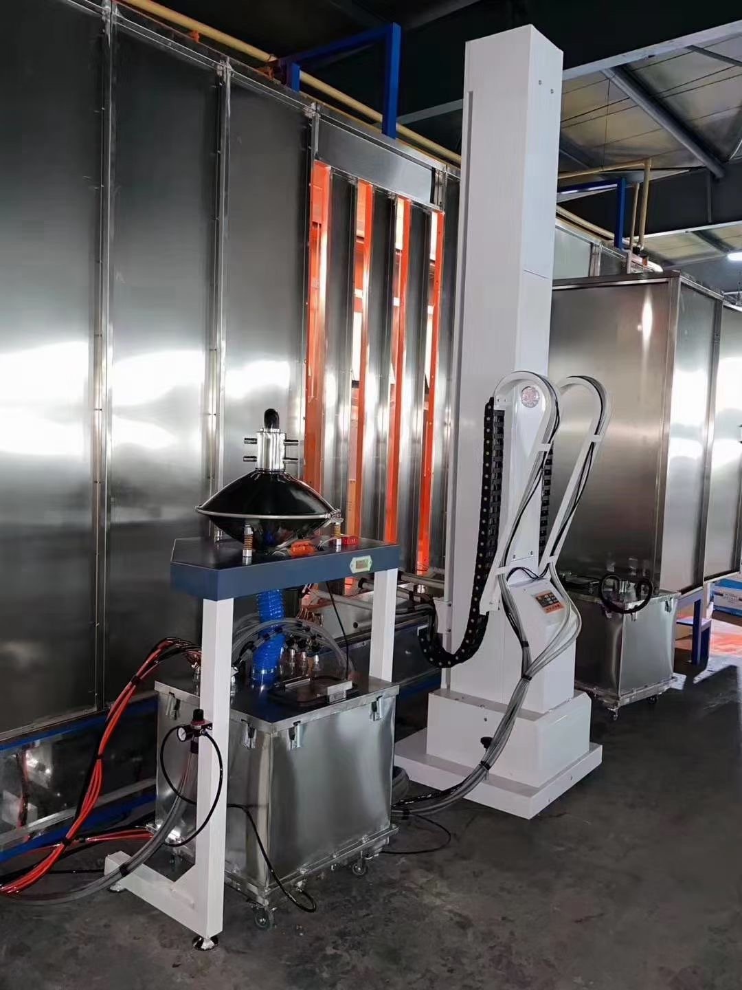 Reciprocating Powder Coating System Automatic Electrostatic Powder Spray Machine