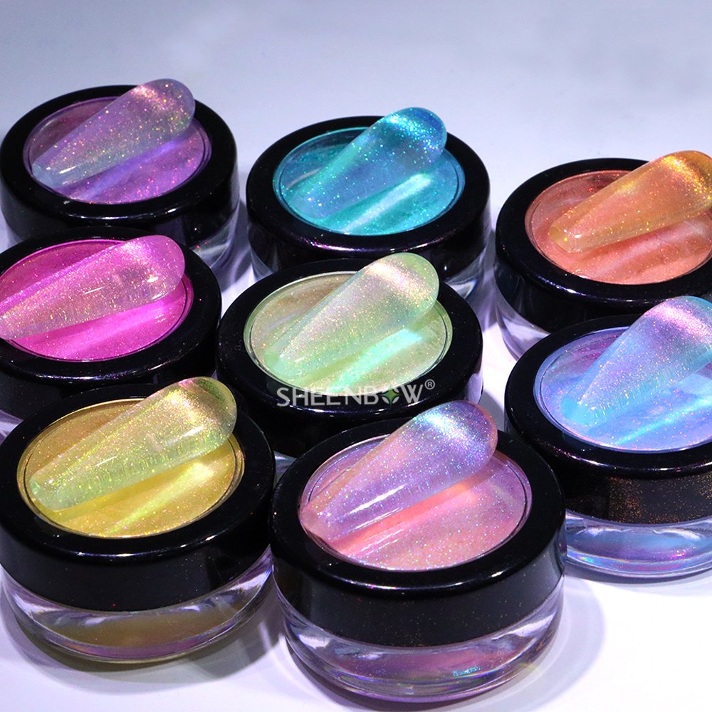 Sheenbow Fantasy Rainbow Aurora Chameleon Pigment Candy Powder Loose Pigment Nail Gel Polish Pigment
