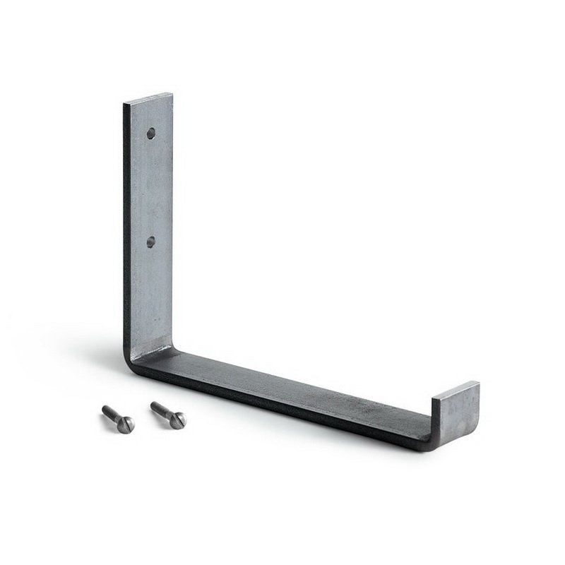 Custom Modern Iron Metal Scaffold Board Shelf Brackets Industrial Kitchen Shelf Brackets Floating Open Shelf Rustic J Brackets
