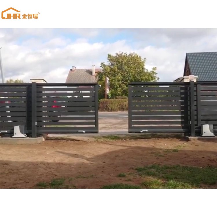 Lightweight 14 Ft Iron Gate Swing Elegant Portail Automatique Yard Aluminum Fence Panel Driveway Sliding Gate For Garden