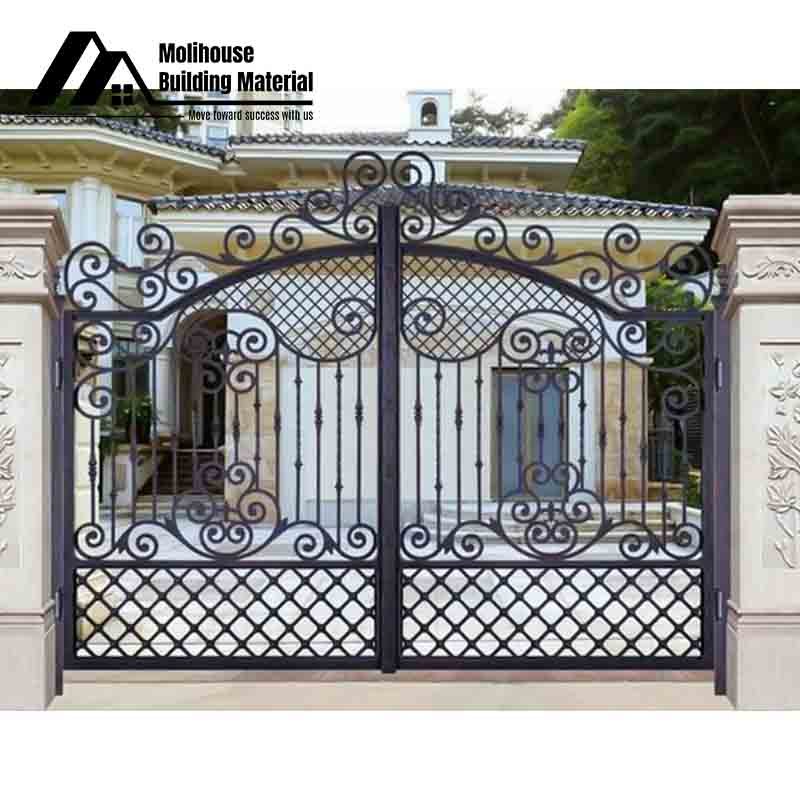 Church Door Iron Gate Design Mexican Iron Doors Aluminum Glass Black Outdoor And Indoor French Iron Door For House