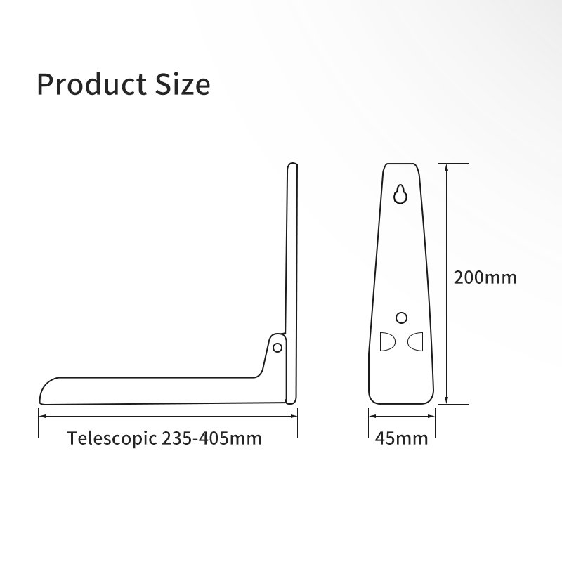 Zuogang MB-9 Universal Steel Wall Mount Microwave Oven Bracket Support Frame Holder Kitchen Stand Shelf Rack