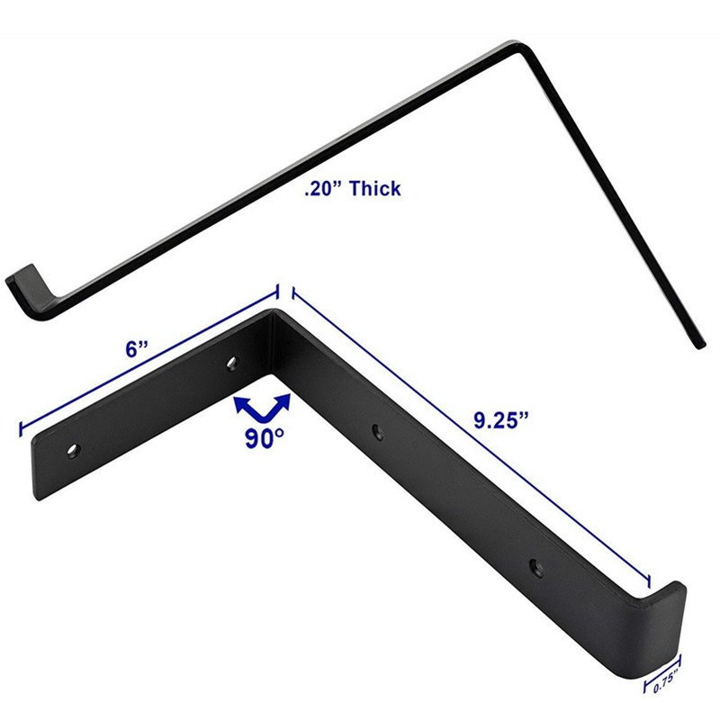 Wholesale Price Floating Shelf Bracket Industrial Iron Angle Wall Brackets