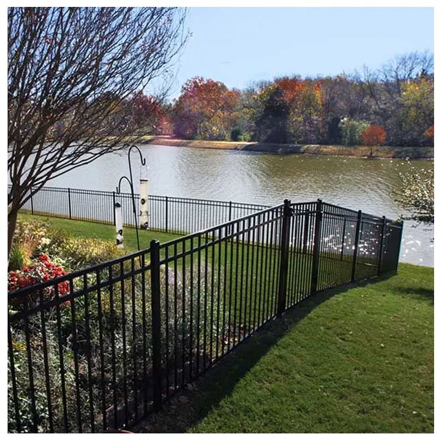 Popular Security Racking Fence Powder Coated Steel Security Adjustable Fence For Garden