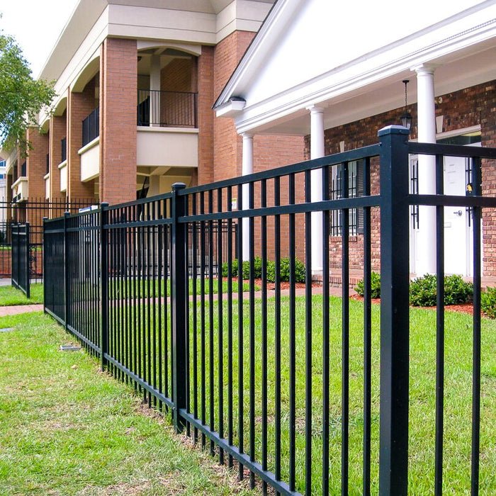Hot Sale Palisade Fence Panel Anti Rust Custom Galvanized Steel Metal Cast Iron Powder Coating Garden Fence Designs For House