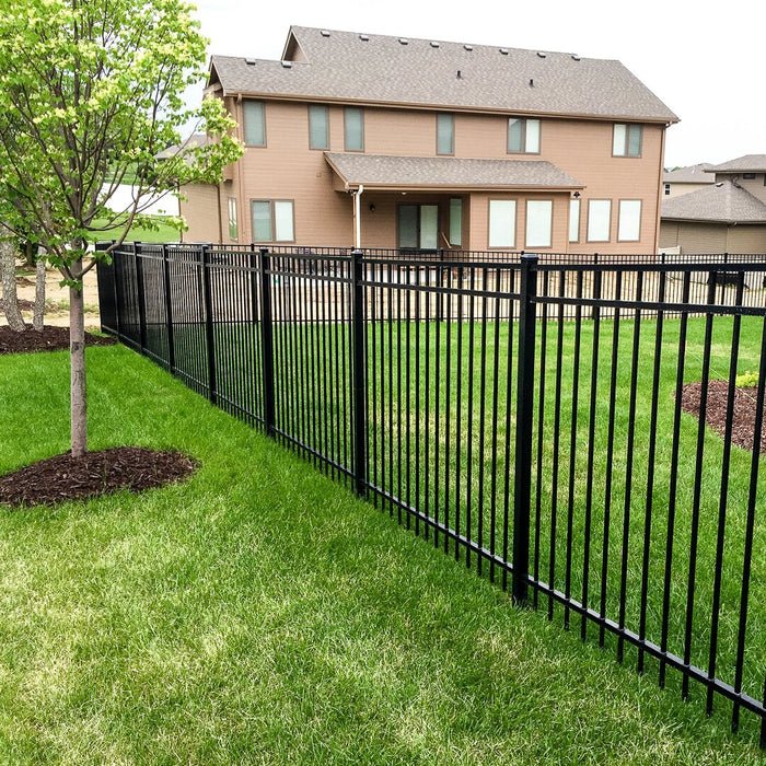 Hot Sale Palisade Fence Panel Anti Rust Custom Galvanized Steel Metal Cast Iron Powder Coating Garden Fence Designs For House