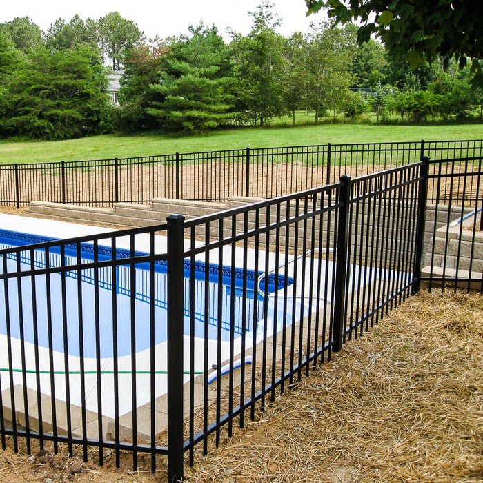 Hot Sale Palisade Fence Panel Anti Rust Custom Galvanized Steel Metal Cast Iron Powder Coating Garden Fence Designs For House