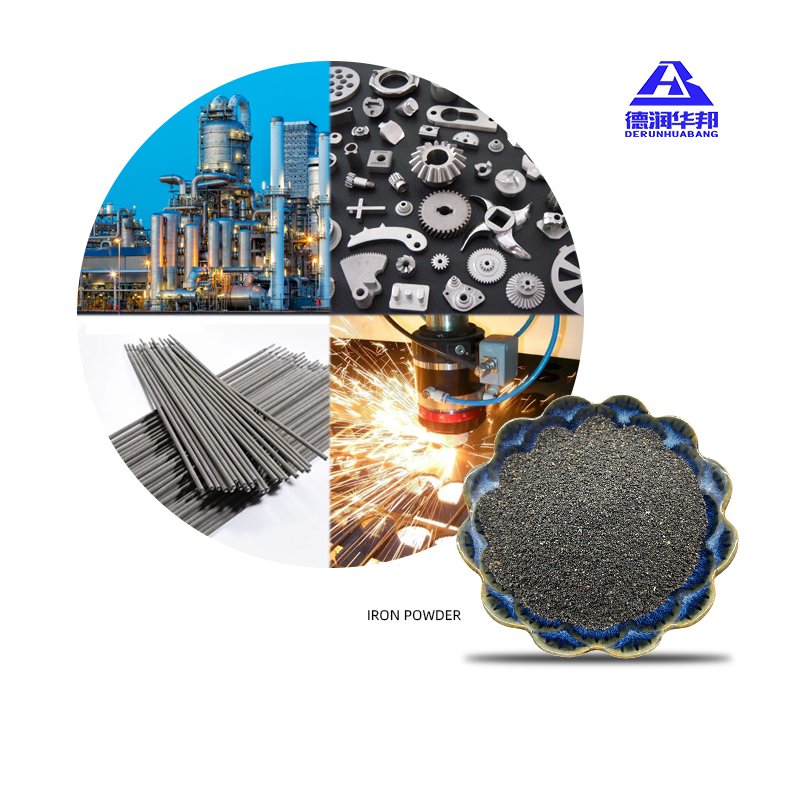 Heat reduced Fe3O4 Iron Powder Dust for Sandblasting Rust Removal Sewage Treatment Counterweight in Metal Powder Applications