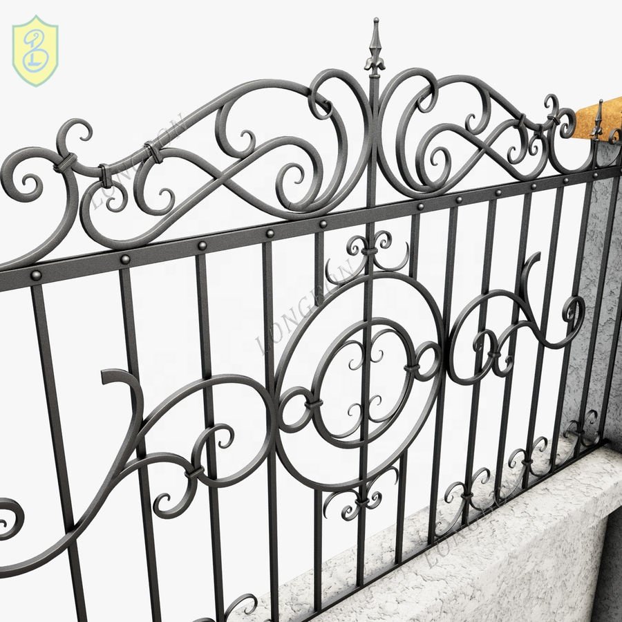 China Manufacture Decorative Wrought Iron Fence Panels,Iron Grill Fence Design