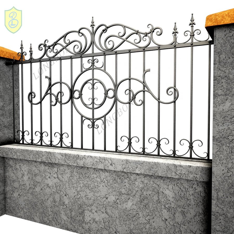 China Manufacture Decorative Wrought Iron Fence Panels,Iron Grill Fence Design