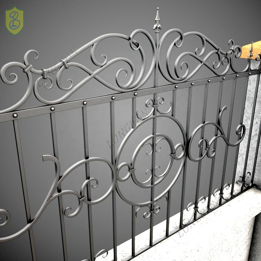 China Manufacture Decorative Wrought Iron Fence Panels,Iron Grill Fence Design