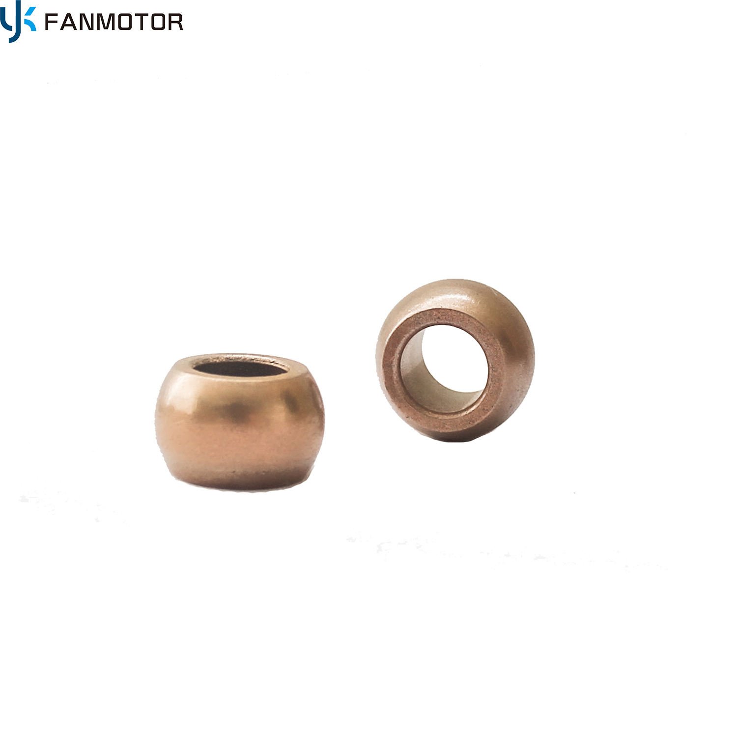Customized Sliding Oilite Spherical Sintered Bronze Iron Fan Bushing For Export