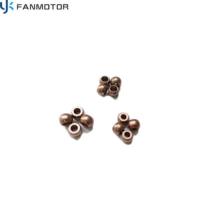 Customized Sliding Oilite Spherical Sintered Bronze Iron Fan Bushing For Export