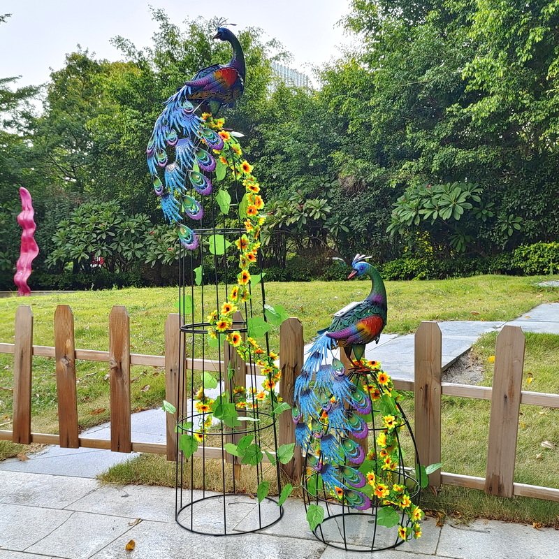 artificial climbing plants decorative flower metal Garden Trellis