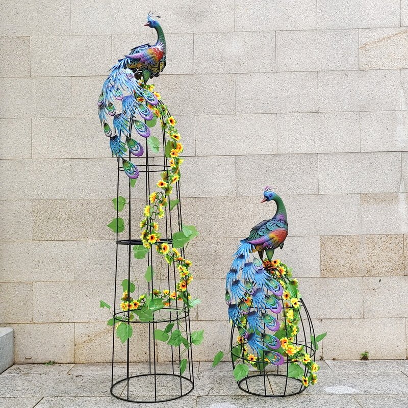 artificial climbing plants decorative flower metal Garden Trellis