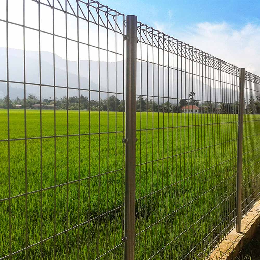 Korean Style Modern Design Fence BRC Fence Security Wire Gate Houses with Welded Bending Iron Low Carbon Steel Frame Waterproof