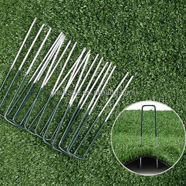 Eco-friendly Metal Fence Wholesale 6inch Galvanized Garden Staple Turf Nails
