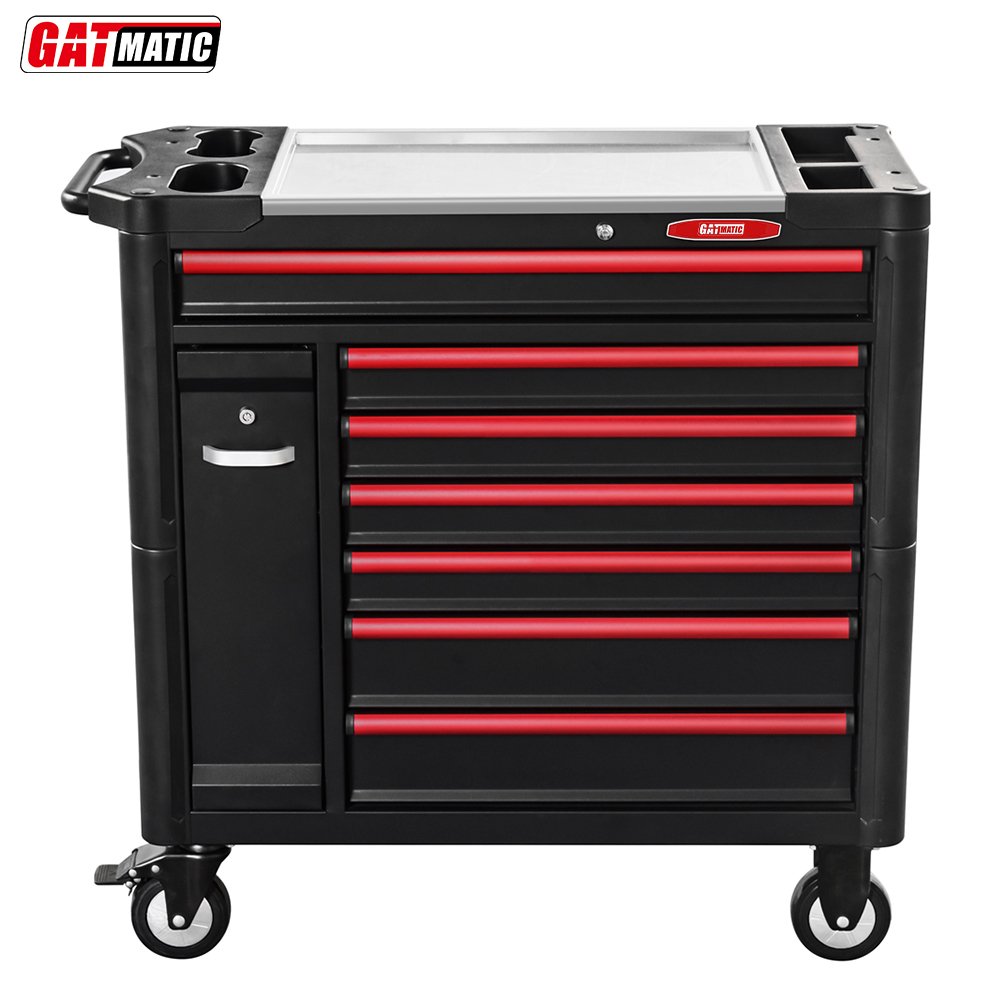 Heavy Duty Auto Workshop Repair Drawer Rolling Tool Cabinet Storage Cart Trolley Made Steel Aluminium Iron Workbenches Metal